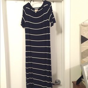 Navy maxi dress