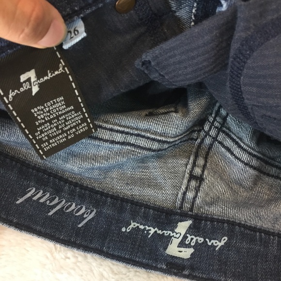 ❌SOLD❌7 for all mankind size 26 boot cut jeans - Picture 6 of 8