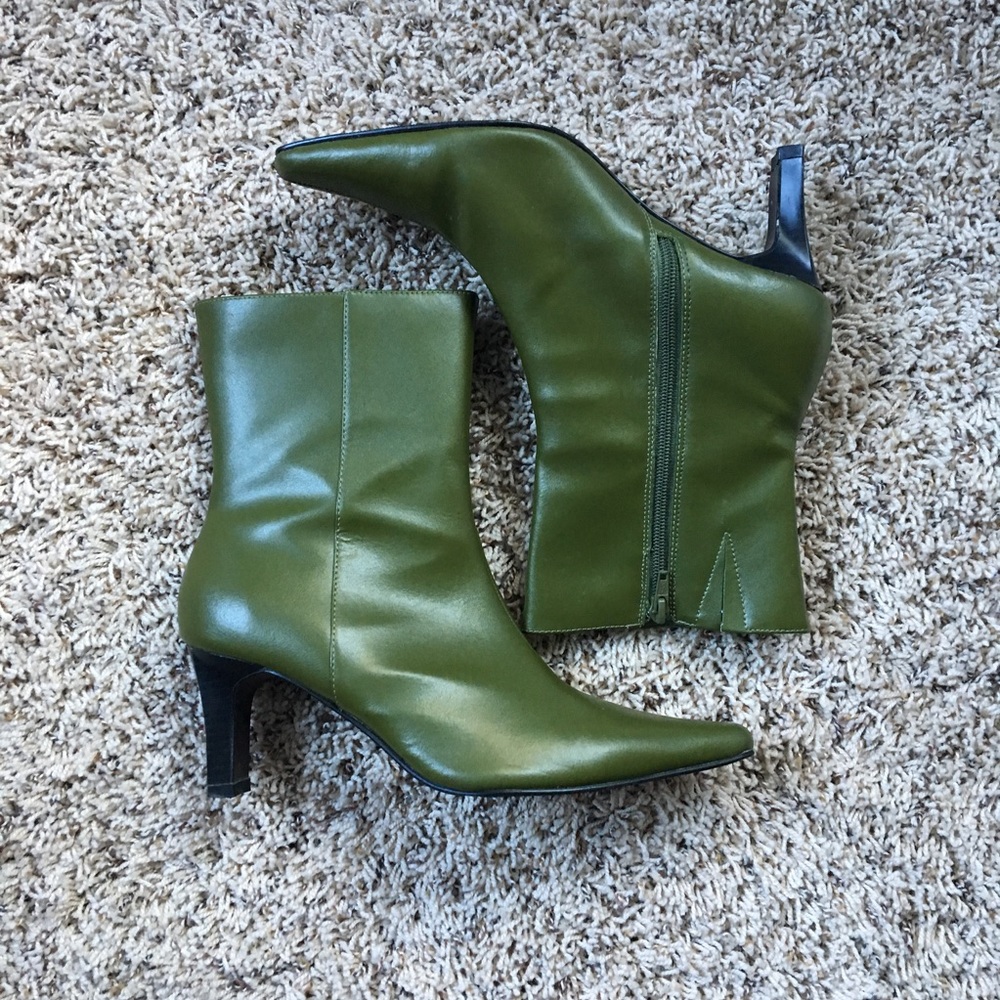Heeled Leather Boots