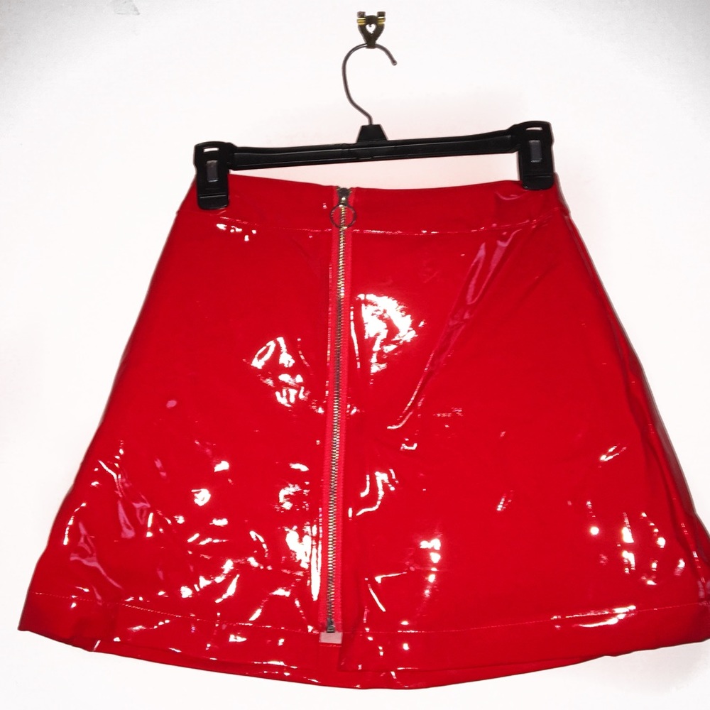 Vinyl Zipthrough Skirt