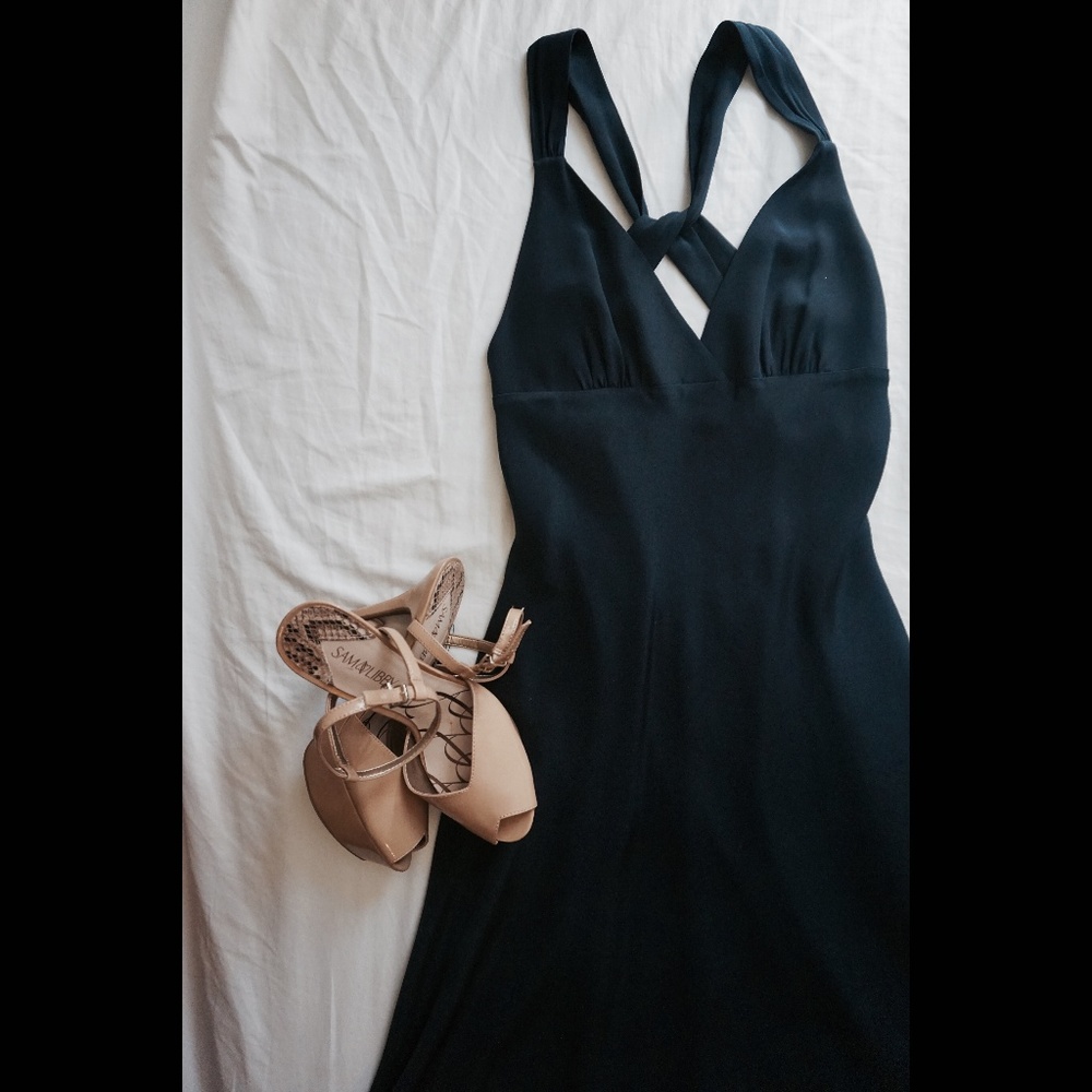 J. Crew Avery Formal Dress - Cross Back