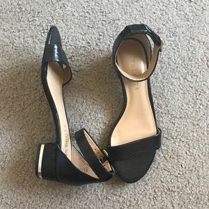 FINAL! NWT Talbots Black Ankle Strap Sandals