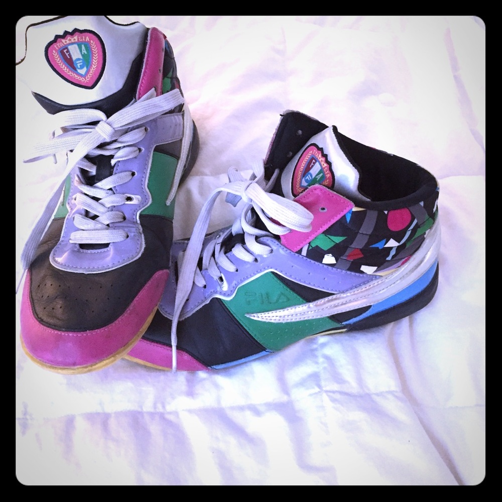 Fila high top colorful sneakers
