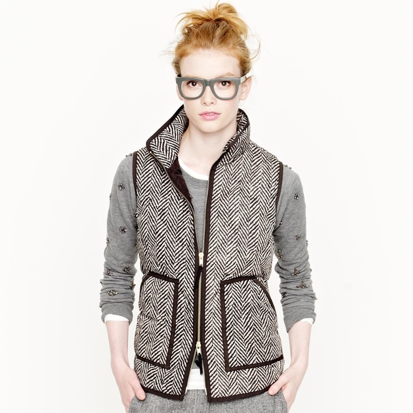 J. Crew Jackets & Blazers - J. Crew Herringbone Excursion Vest