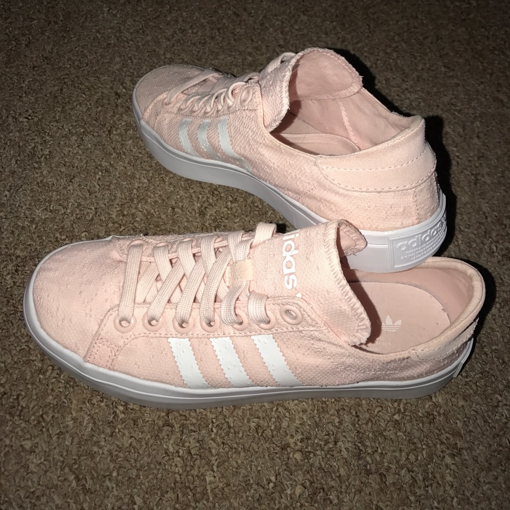 Pink Addidas casual shoes