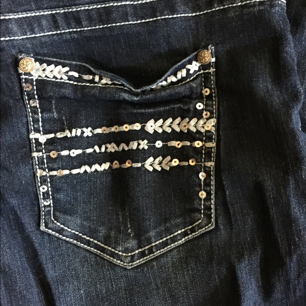 Bedazzled skinny jeans