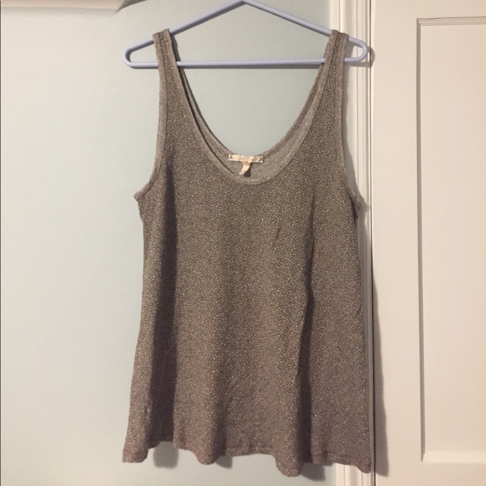 Taupe Sparkle Tank Top