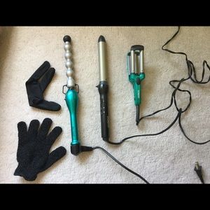 3 different curling irons!