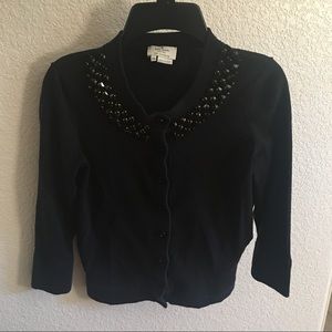 Kate spade black sweater cardigan