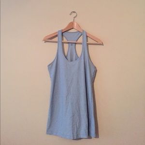Lululemon heathered light blue Coolracer tank