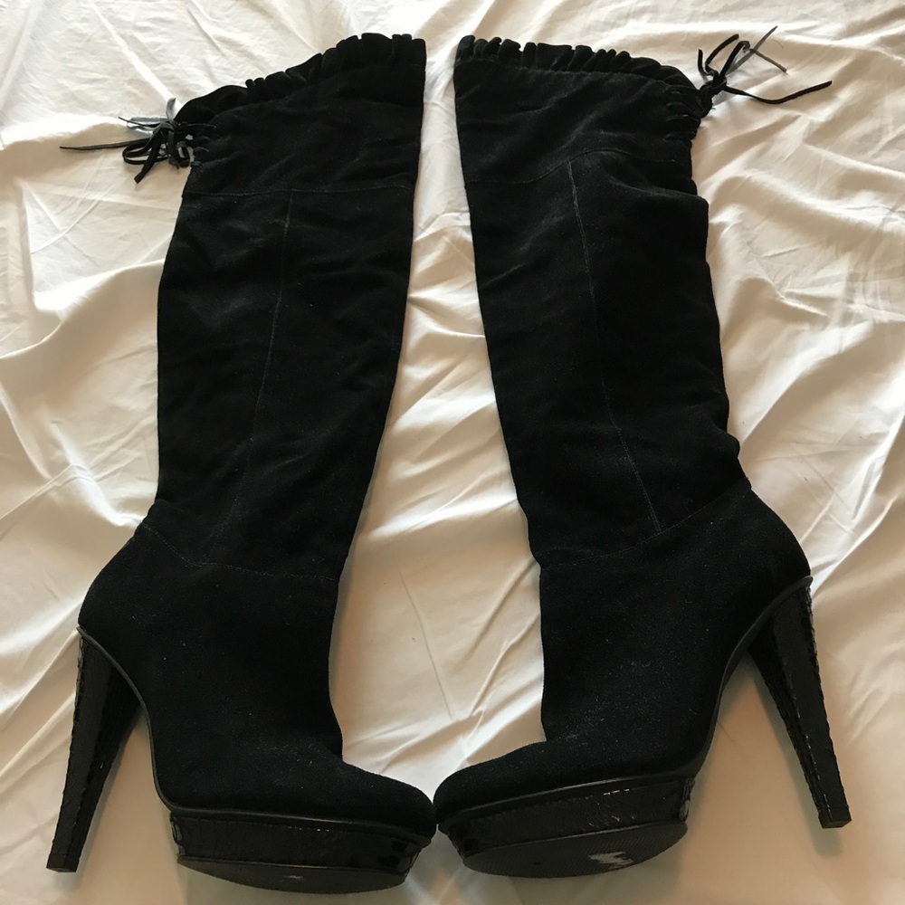 Black Suede Boots
