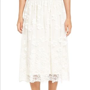Bp lace midi skirt