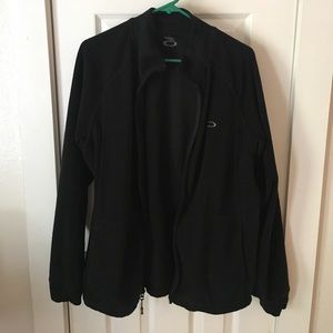 Oakley black fleece full zip jacket