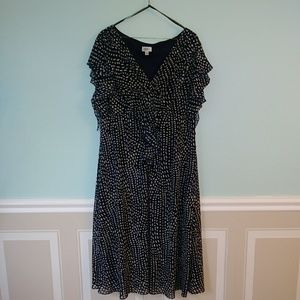 Great Black, White, Gray & Yellow Dress sz 18w