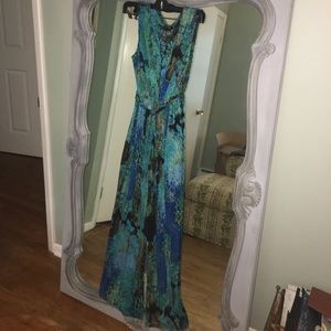 BLUE AND GREEN MAXI
