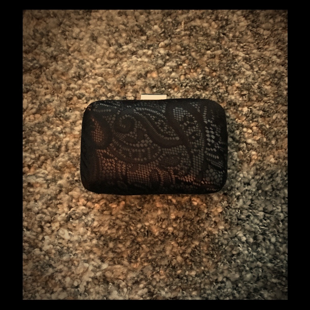 Black Lace Clutch.