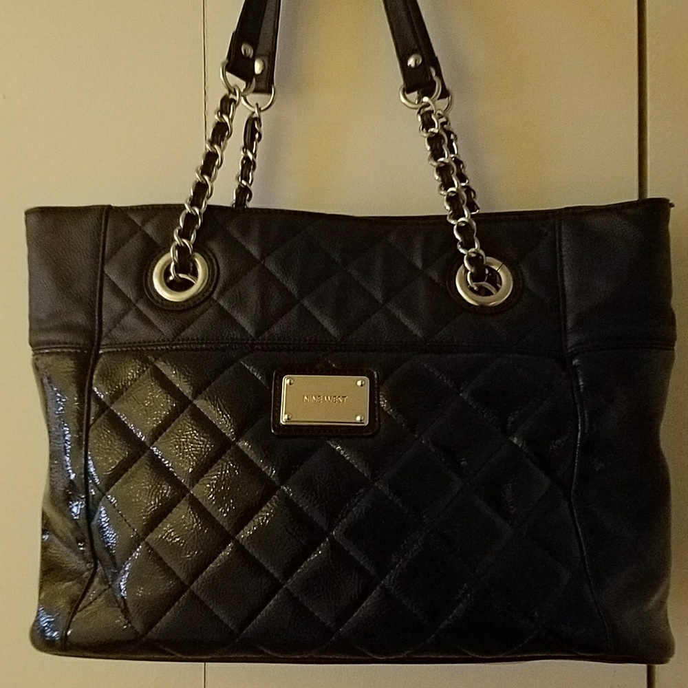Black Quilted Nine West shoulder bag