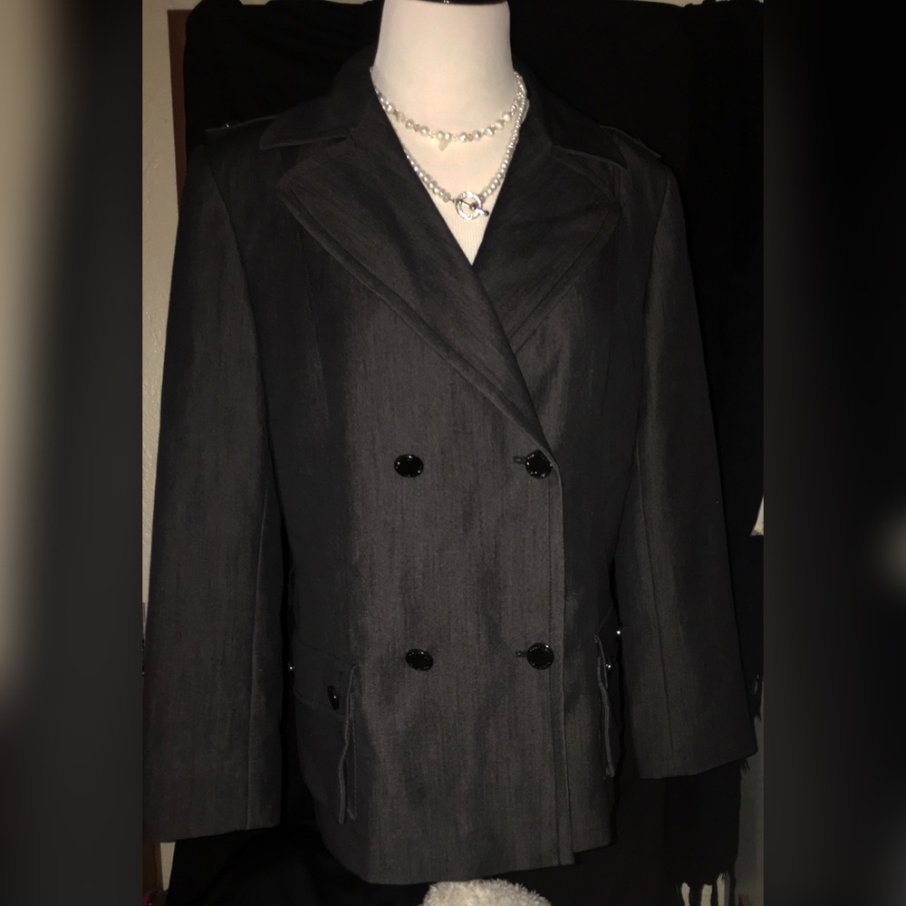 Calvin Klein Women's 2 Piece Suit (Dark Gray)