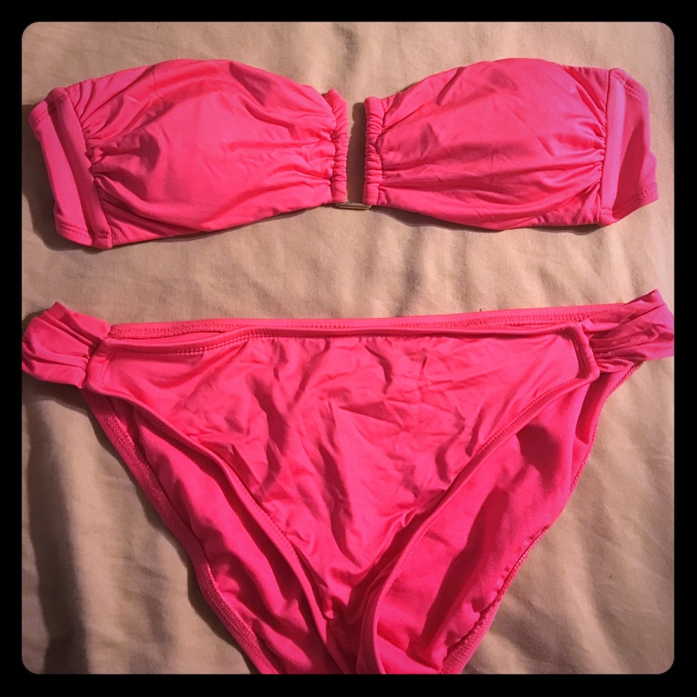 Coral bandeau bikini Mossimo