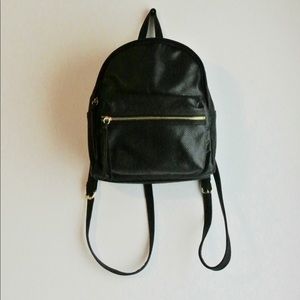 Small Backpack Purse w/ Gold Hardware