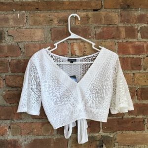 NWT Express Lace Crop Top