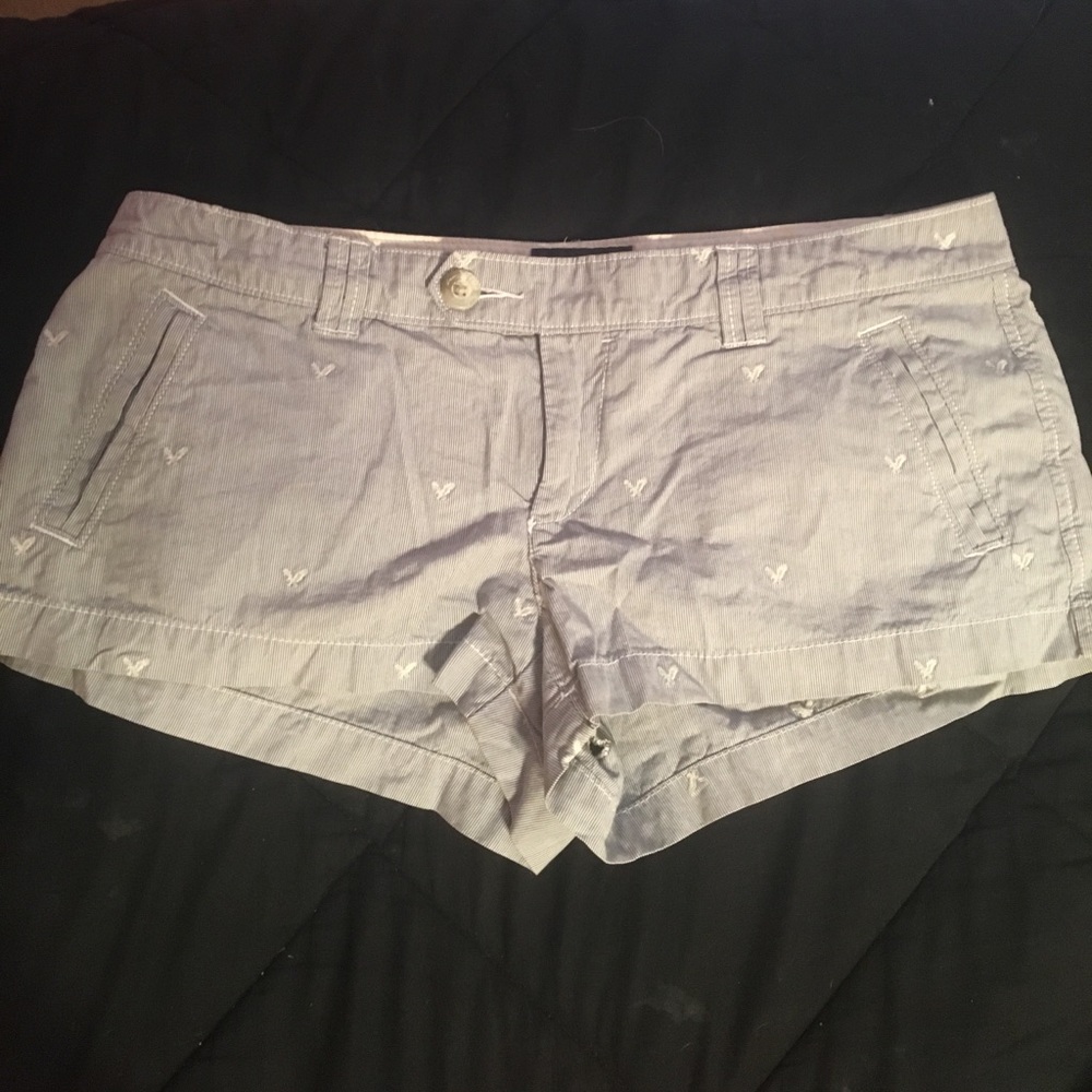 cute striped american eagle shorts
