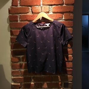 Banana Republic crop dress shirt.