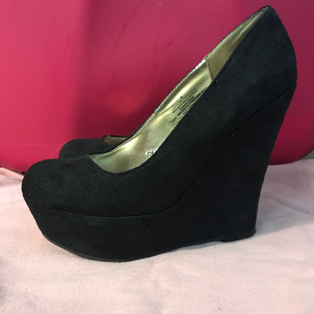 Mossimo Black Wedges