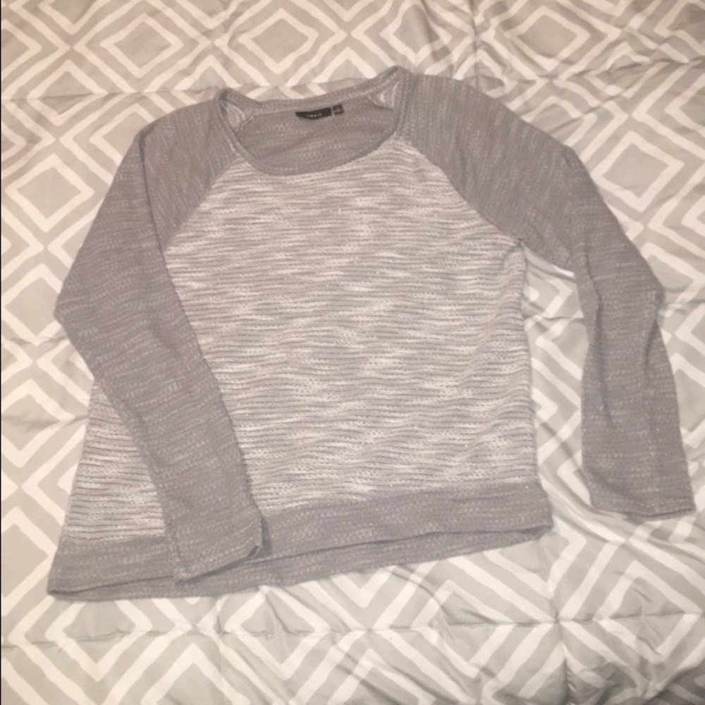 Long Sleeved Two Tone Top