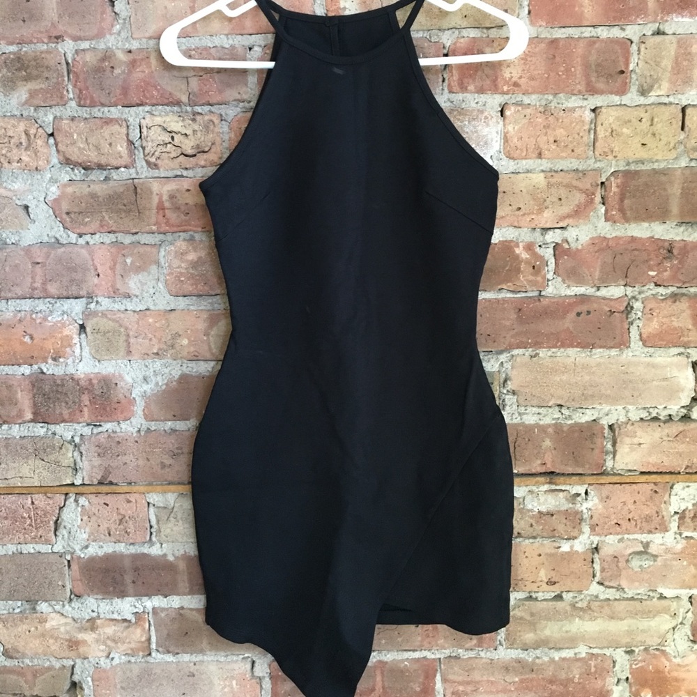 NWOT Necessary Clothing Black Asymmetrical Bodycon