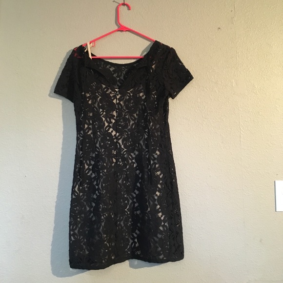 LOFT Dresses & Skirts - Black Tan Ann Taylor Loft Size 0 Dress