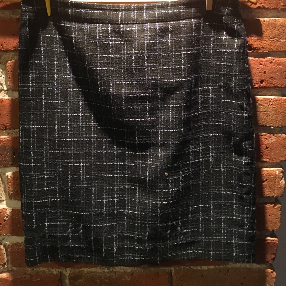 LOFT plaid skirt.