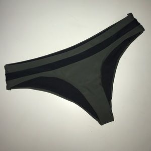 DAMSEL COLOR BLOCKED SUPER CHEEKY BIKINI BOTTOMS