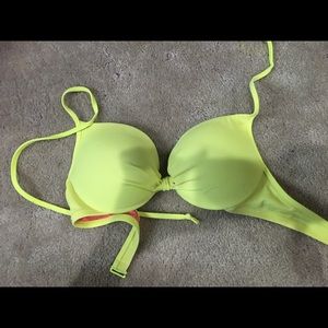 Victoria's Secret Pink, push-up, yellow