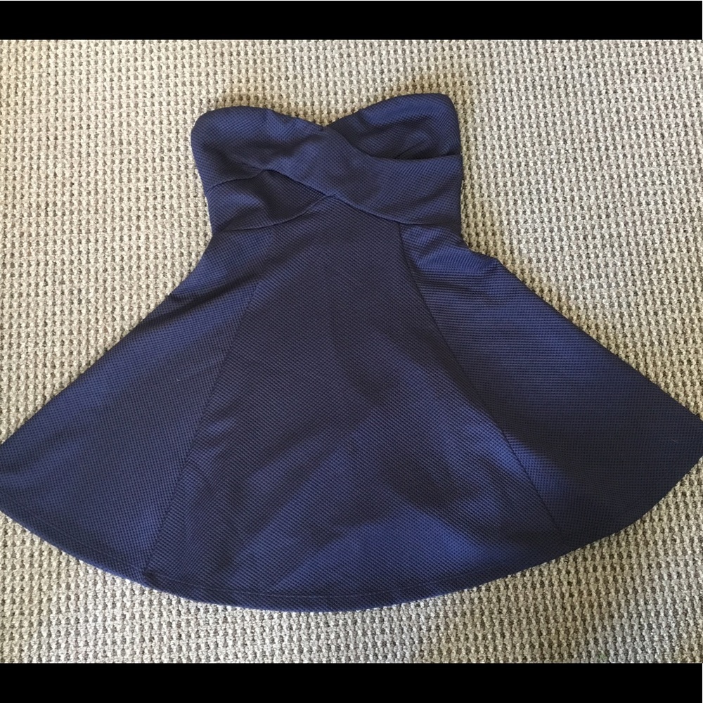 NWOT Necessary Clothing Navy Blue Sweetheart Dress