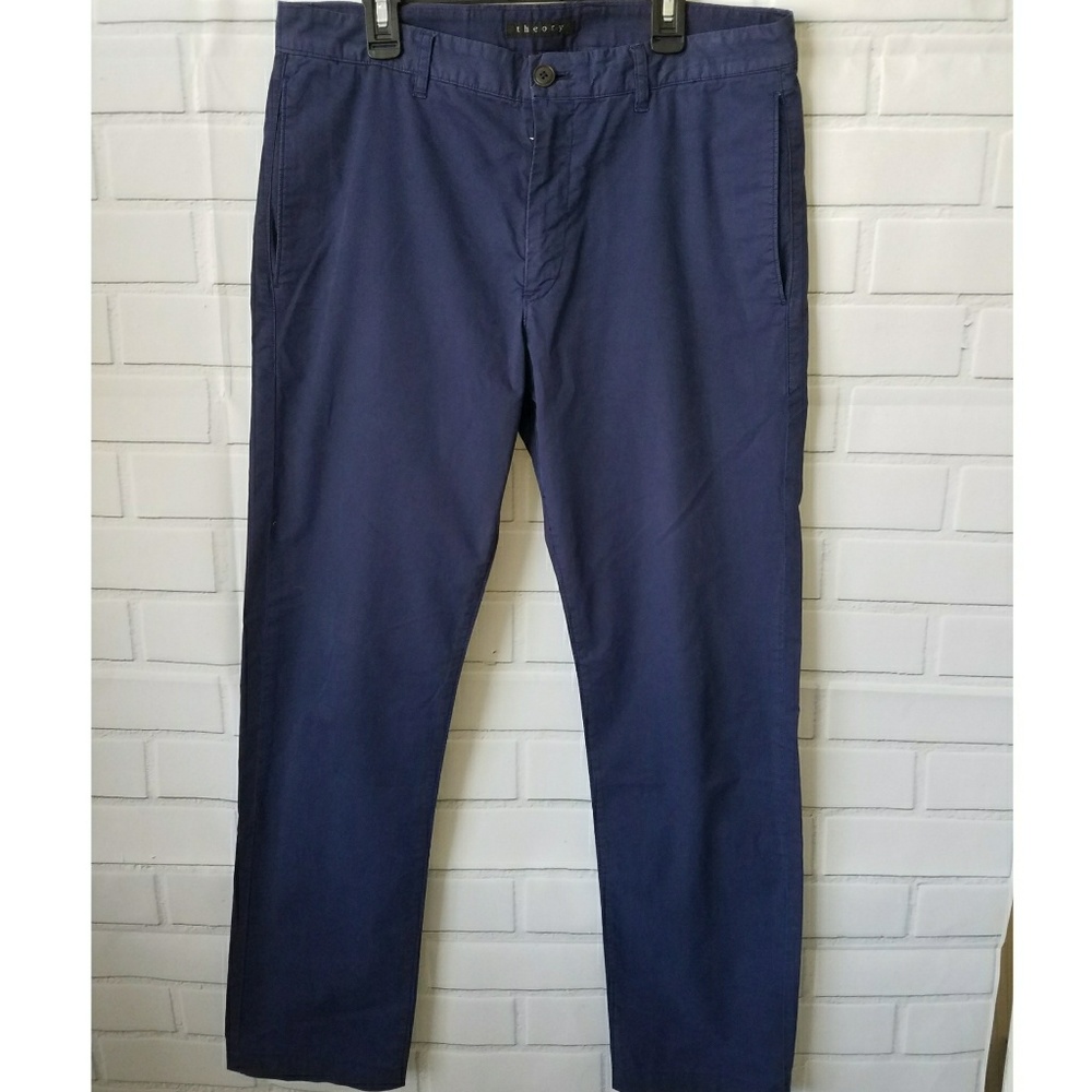 Theory blue straight leg dress slacks size 31