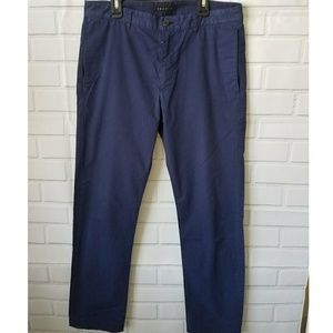 Theory blue straight leg dress slacks size 31