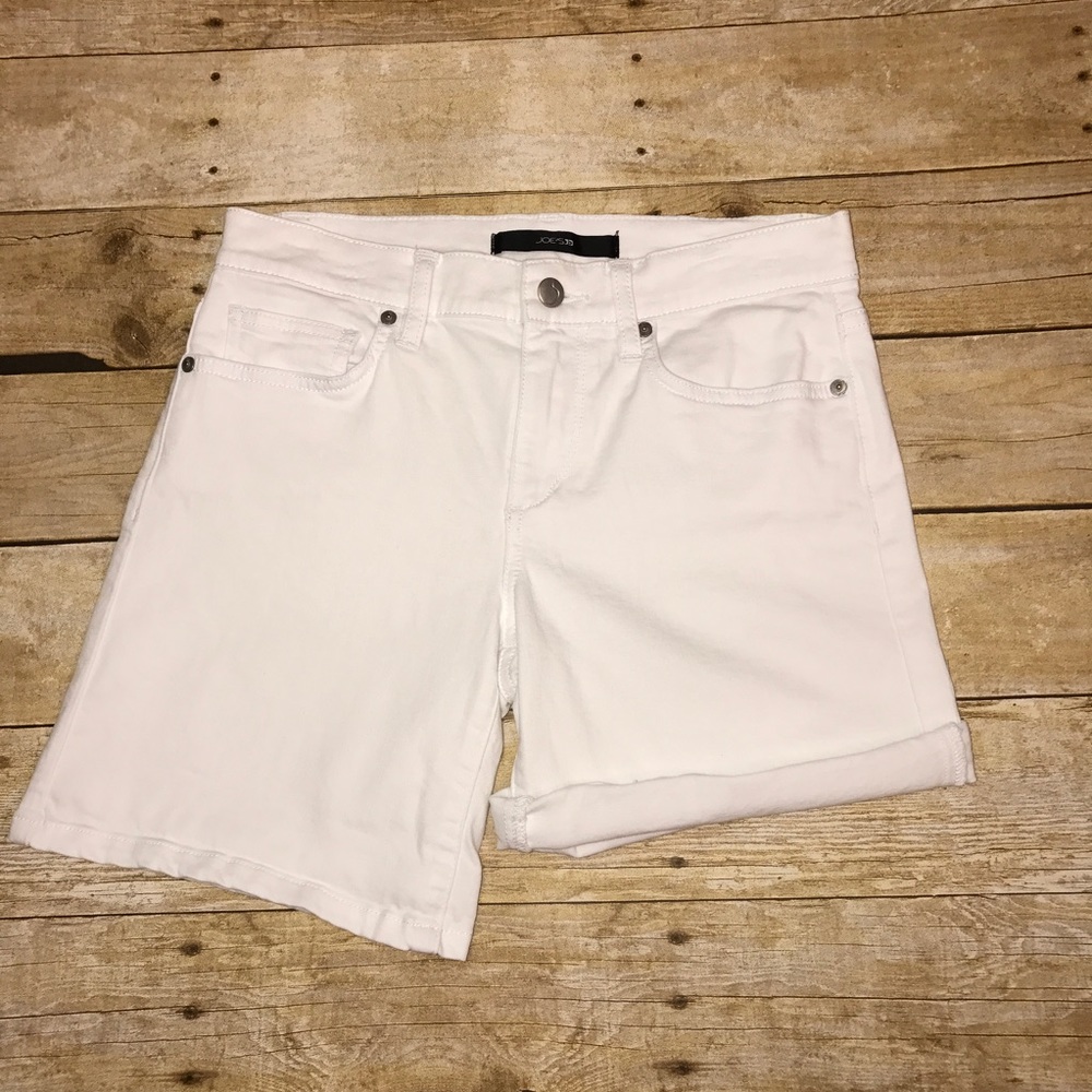 Joe's Cuffed White Shorts