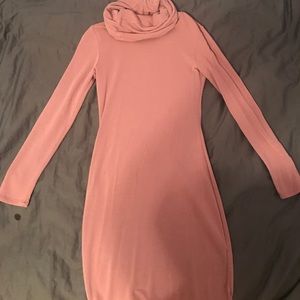 FASHION NOVA DUSTY ROSE SWEATER DRESS NEVER WORN