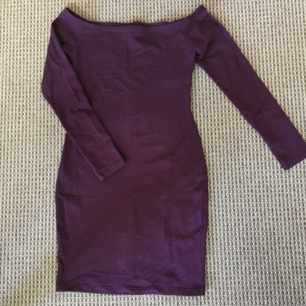 NWT Express Strapless Long Sleeve Bodycon