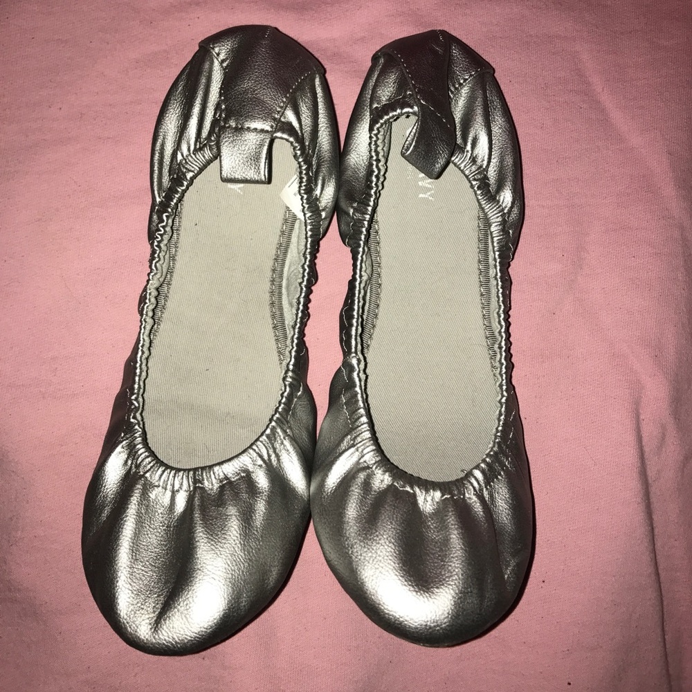 Old Navy Metallic Scrunch Ballet Flats
