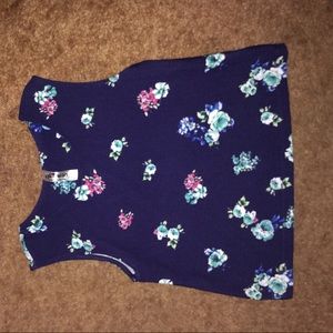 Girls high waisted skirt with crop top