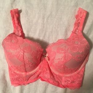 VS lace hot pink corset!
