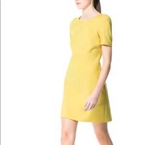 Zara Short Sleeve Dress in Yellow