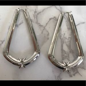 Cool hoop style earrings with spikes
