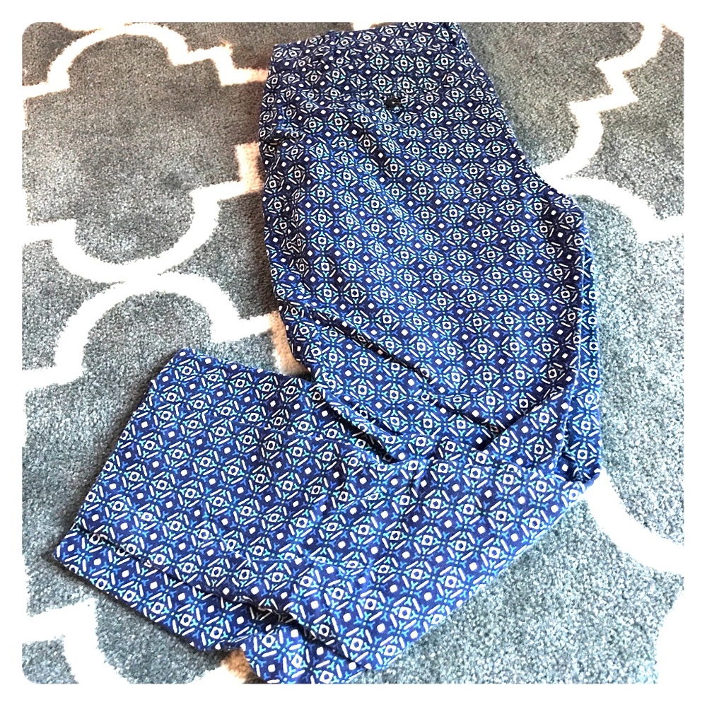 Blue/Green patterned pants