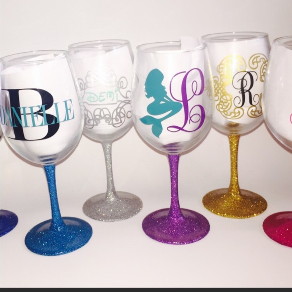 Personalized wine glasses