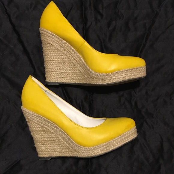Michael Antonio Shoes Yellow Wedges Poshmark