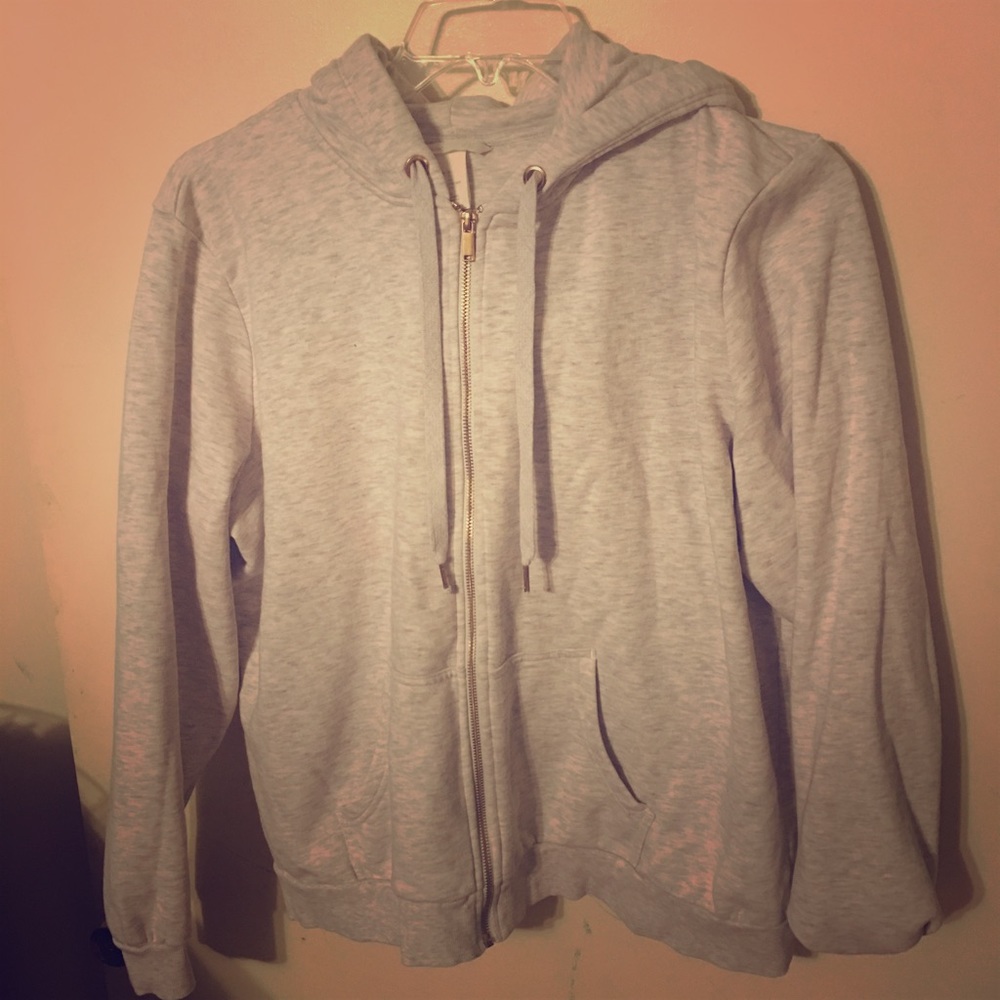 Oatmeal zip hoodie