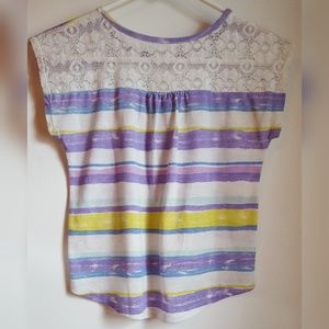 Striped Crop Top Tee